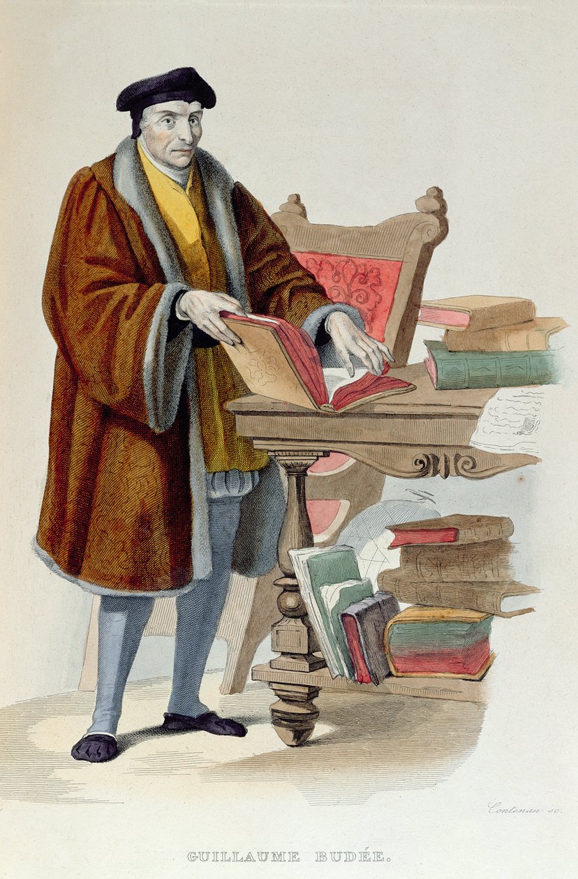 Guillaume Bude, 1841 (színes metszet) alkotó: Dupre