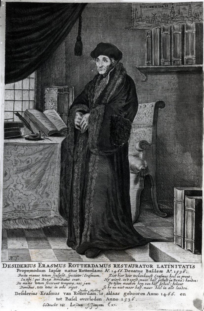Desiderius Erasmus, „a latin nyelv helyreállítója” alkotó: Dutch School