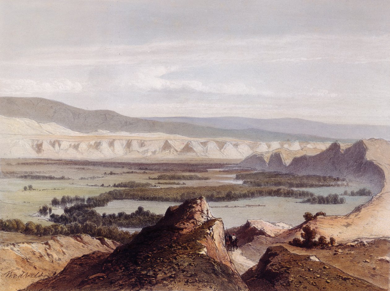 Jordánia, vésette Eugene Ciceri (1813-1890); alkotó: Dutch School