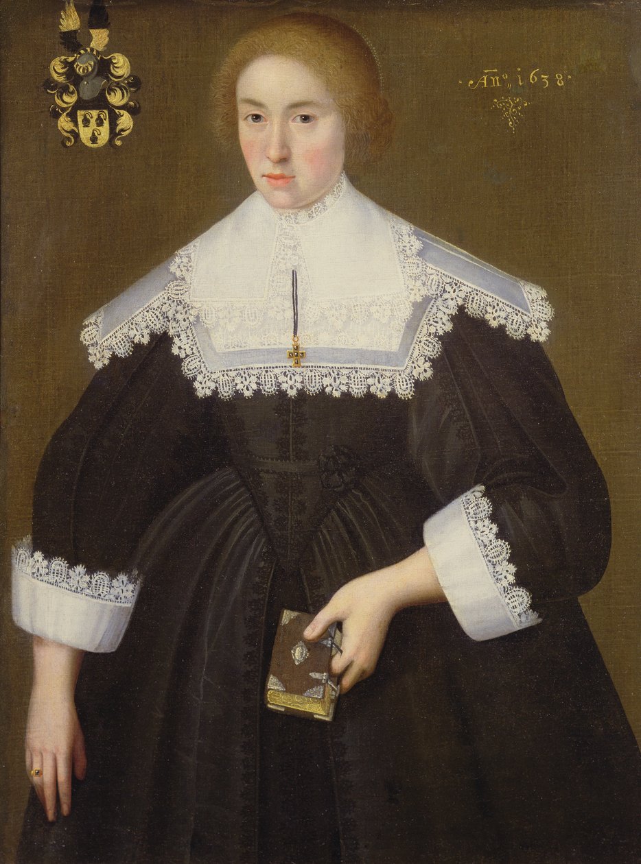 Egy hölgy portréja, 1638 alkotó: Dutch School