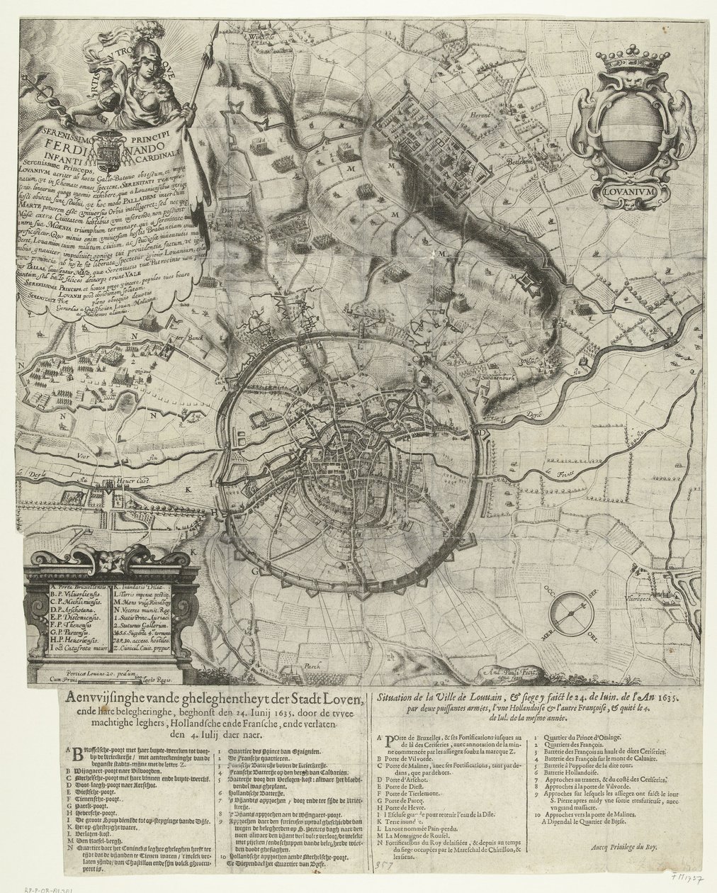Leuven ostroma a holland és a francia hadsereg által 1635 alkotó: Dutch School