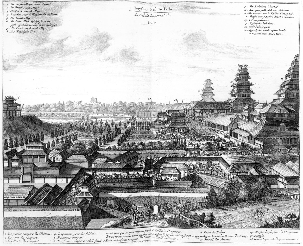 Edo császári palota, 1725 alkotó: Dutch School