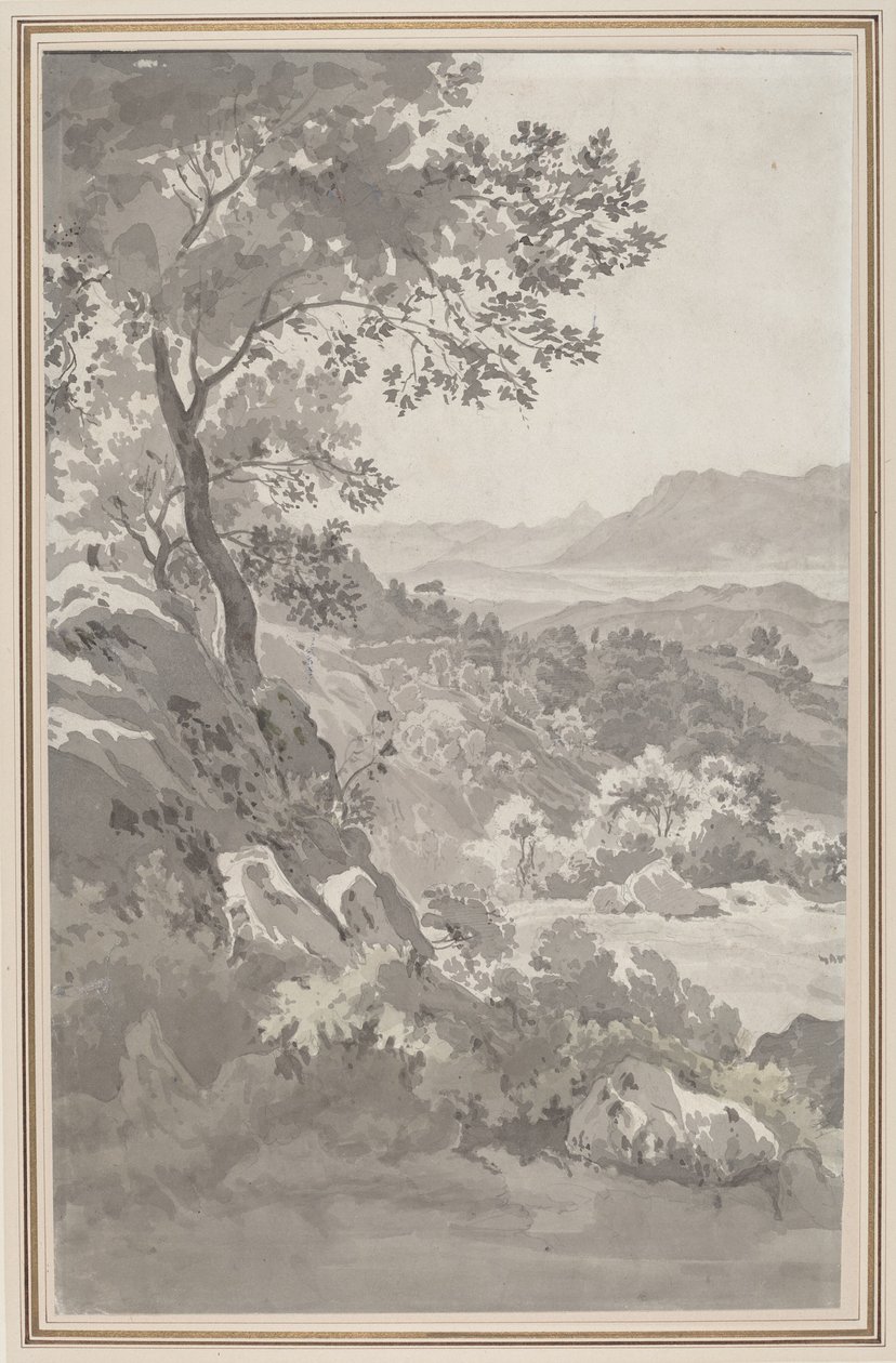 Völgy az olasz Campagna-ban alkotó: Dutch 19th Century