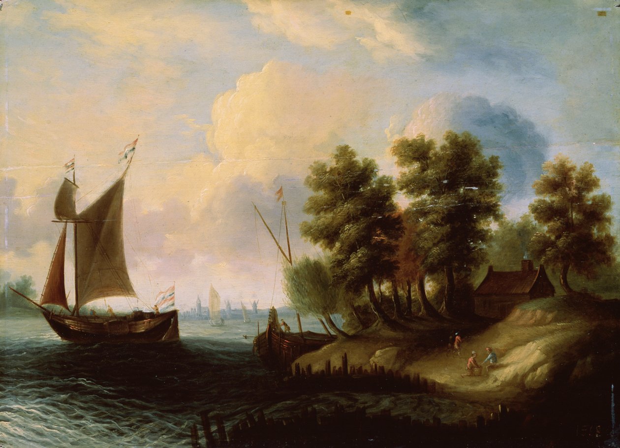 Tengeri táj, 17. század alkotó: Dutch Master