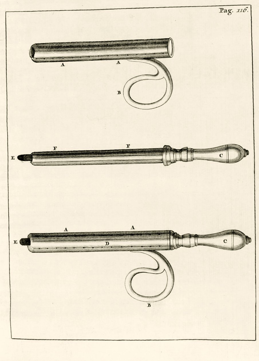 Tályogfecskendők választéka Frederik Dekkers gyógyító módszerrel kapcsolatos gyakorlati gyakorlataiból, 1694 alkotó: Dutch School
