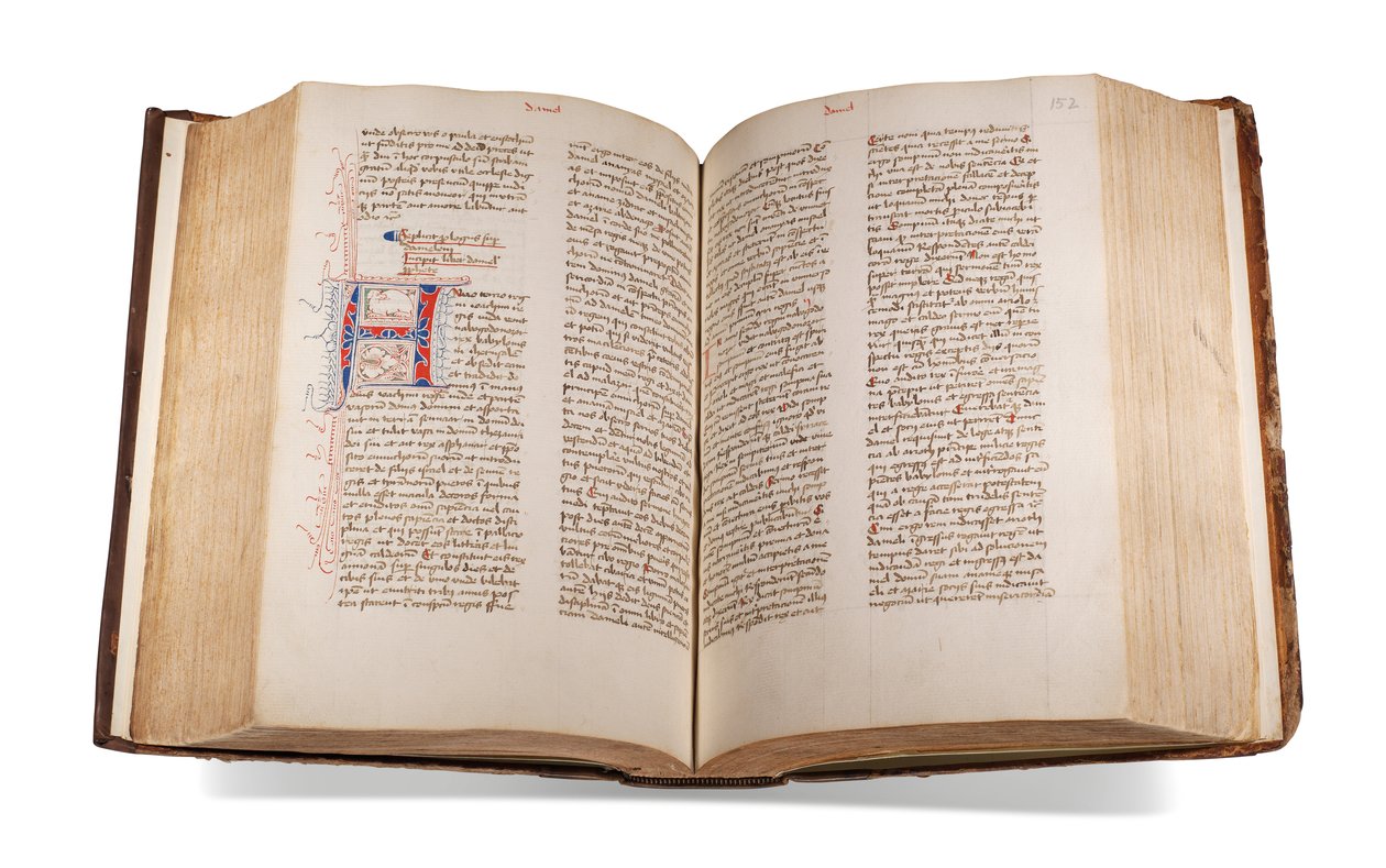 Biblia, prológusokkal, latinul, díszített kézirat papíron, Utrecht alkotó: Dutch School