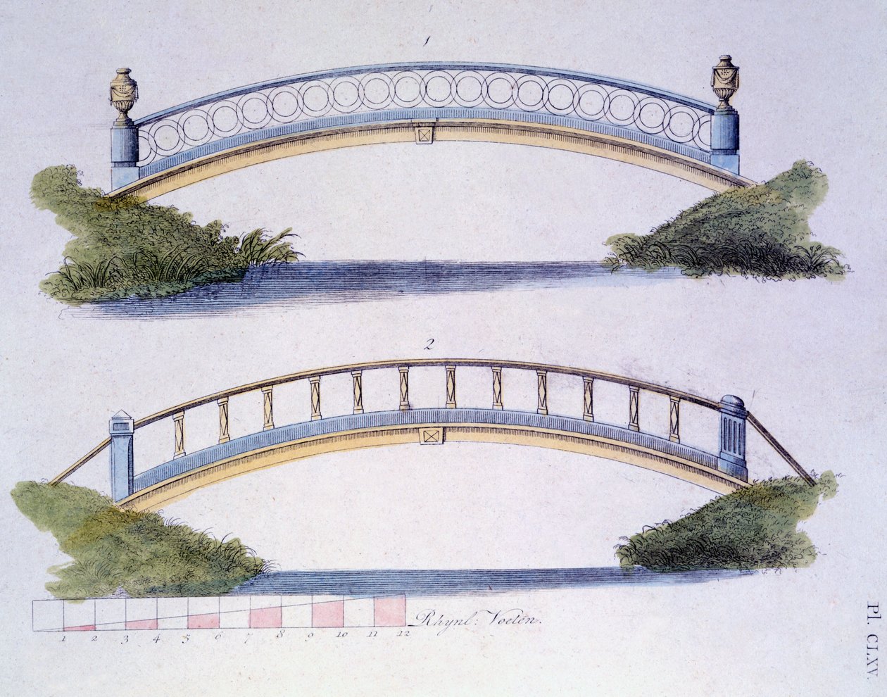 Hídtervek G. van Laar Magazine of Garden Gems-ből, 1802-ben alkotó: Dutch School