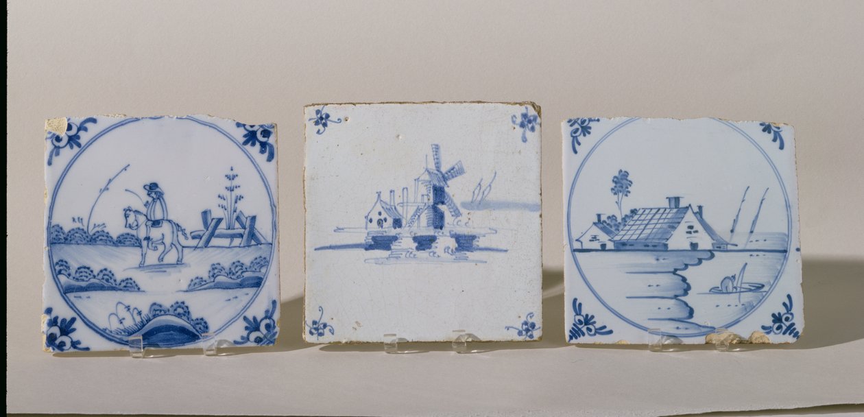 Delft csempe, 1750-1800 körül (cserép) alkotó: Dutch School