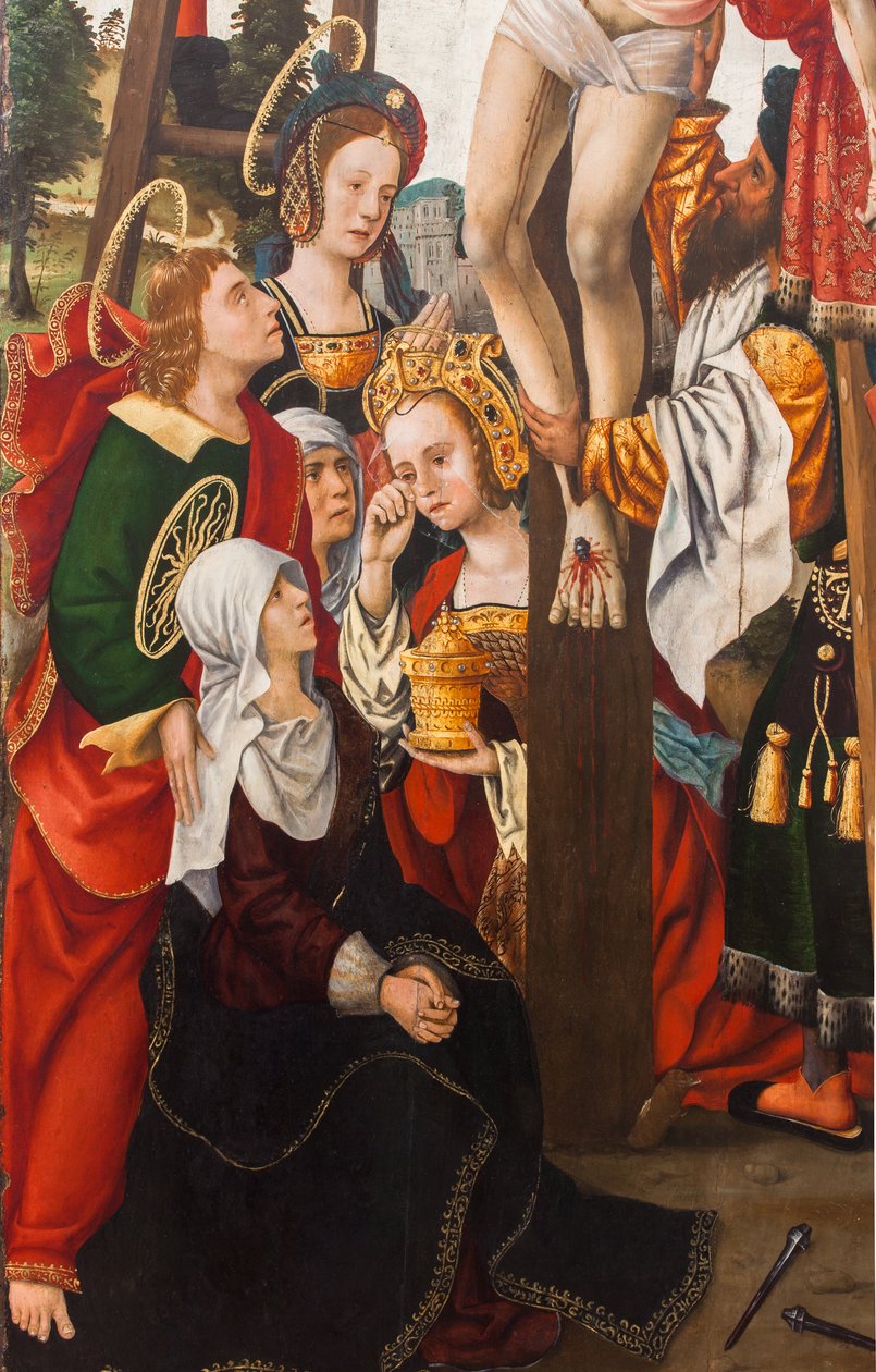 A keresztről való leereszkedés,1520 (olaj, vászon) alkotó: Dutch School