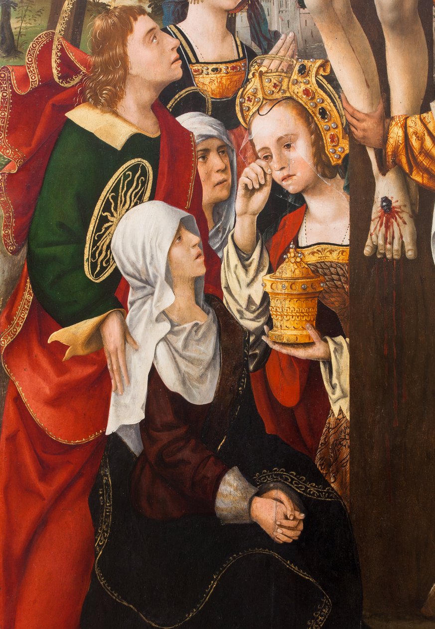 A keresztről való leereszkedés,1520 (olaj, vászon) alkotó: Dutch School
