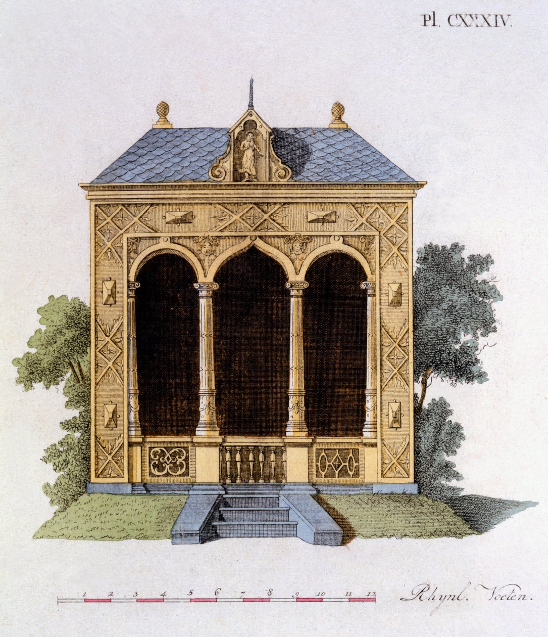 Tervezés: G. van Laar Magazine of Garden Gems, 1802-ben alkotó: Dutch School