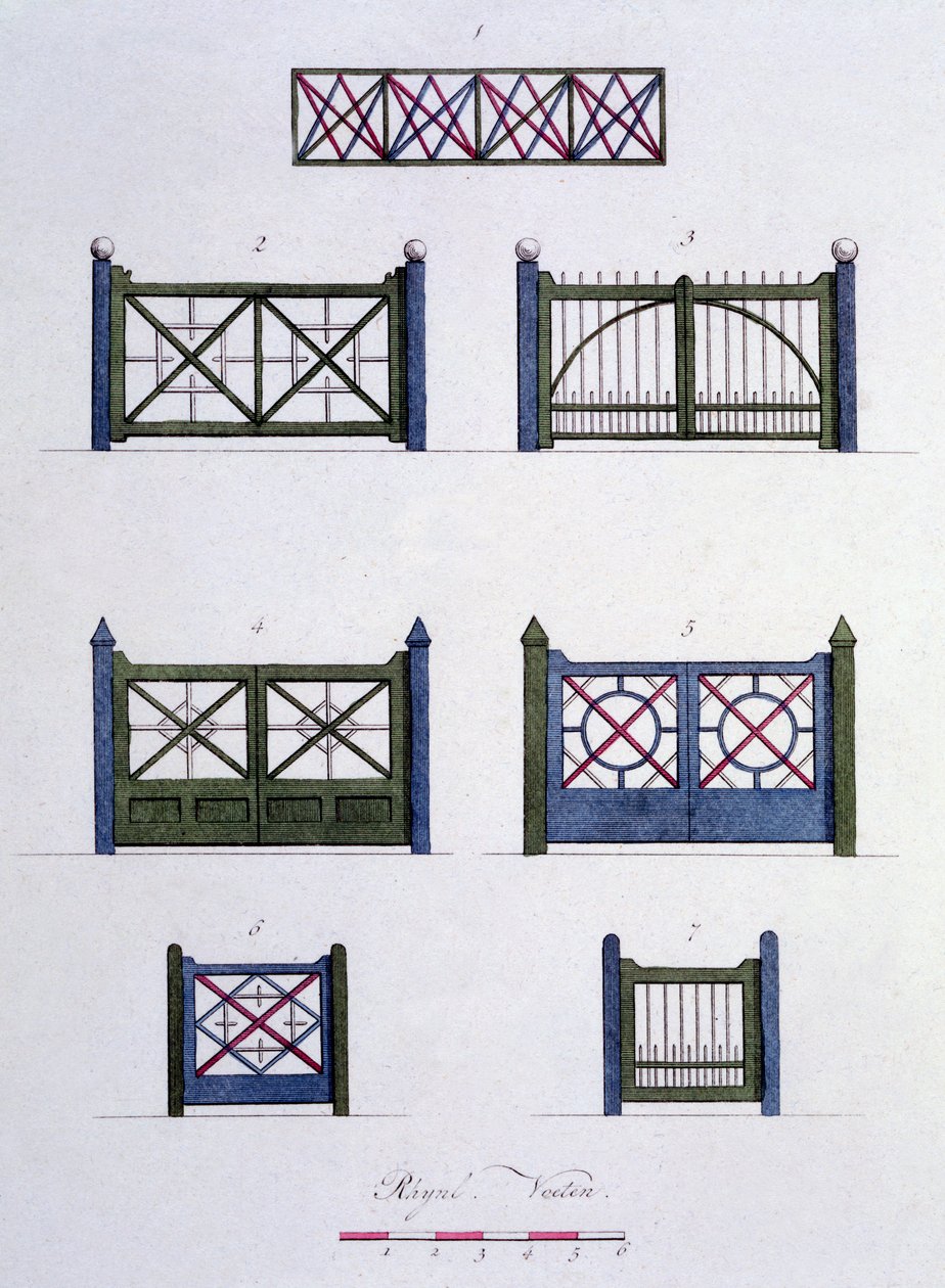 Tervek G. van Laar Magazine of Garden Gems-ből, 1802-ben alkotó: Dutch School