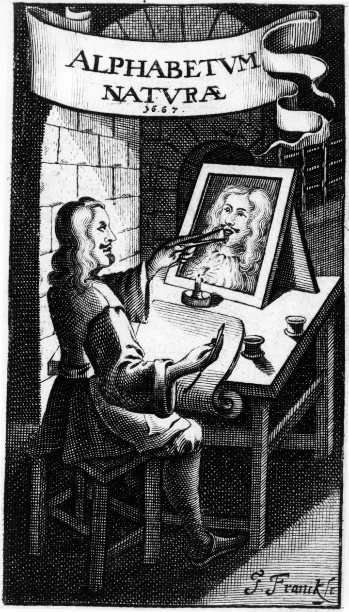 Az Alphabetum Natura (a természet ábécéje) előképe, F.M. van Helmont, 1667 alkotó: Dutch School