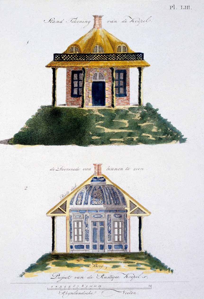 Kerti dísz G. van Laar Magazine of Garden Gems-ből, 1802-ben alkotó: Dutch School