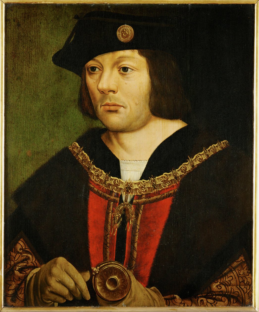Guillaume III de Croy, Chievres ura, Philip le Beau befolyásos tanácsadója, Maximilian császár fia, Maximilian tanára ... alkotó: Dutch School