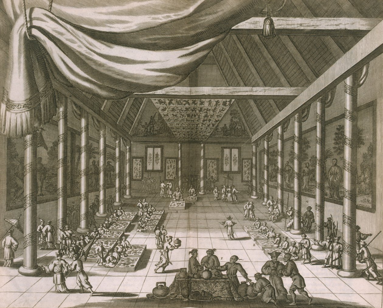 Császári palota, Peking, 1670 alkotó: Dutch School