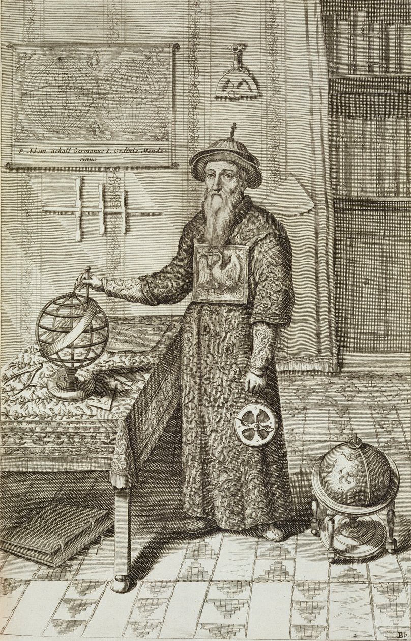 Johann Adam Schall von Bell (1591-1666) Kínából Illusztrálta: Athanasius Kircher (1601-80) 1667 alkotó: Dutch School