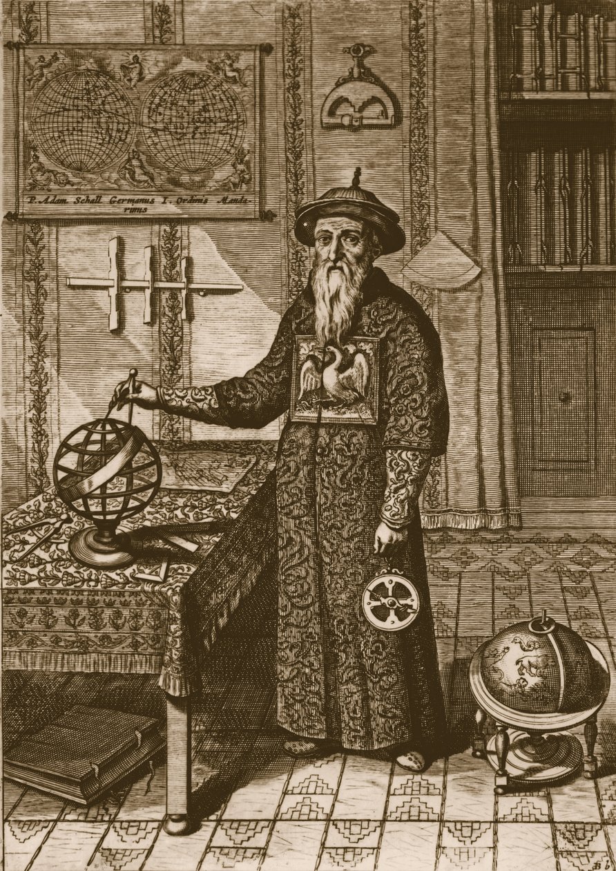 Johann Adam Schall von Bell, Kínából, Athanasius Kircher illusztrációja, 1667 alkotó: Dutch School