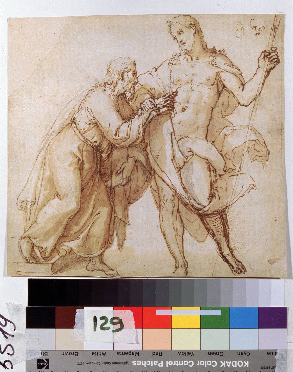 "Szent Tamás hitetlensége" (The Incredulity Of Saint Thomas) A holland iskola tusrajza, 17. század eleji Puskin Múzeum, Moszkva alkotó: Dutch School