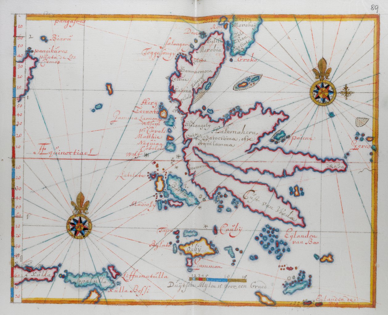 Molucca (Maluku)-szigetek, E. India, Indonézia. alkotó: Dutch School