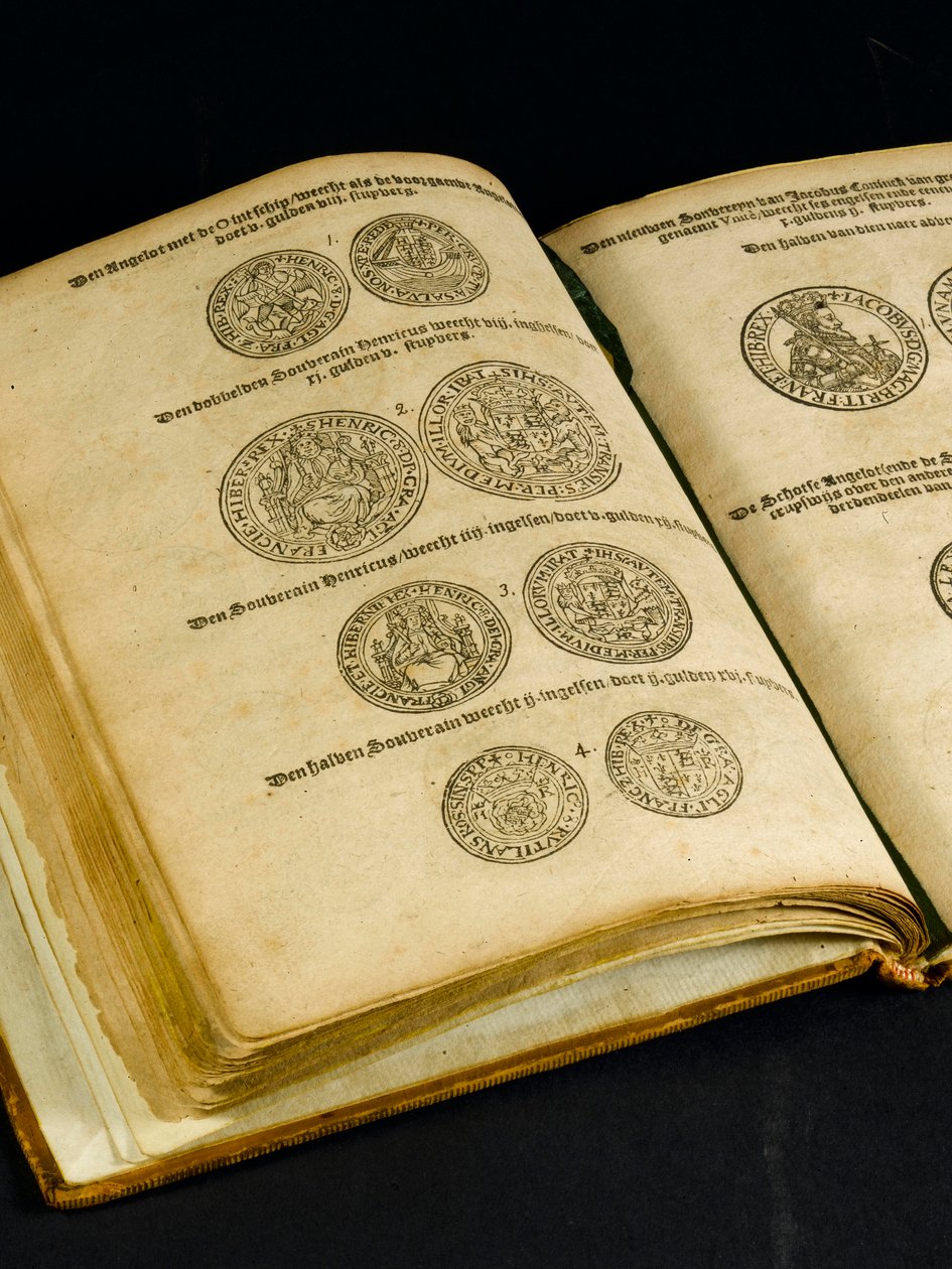Pénzes könyv angol érmék metszeteivel (könyv) alkotó: Dutch School