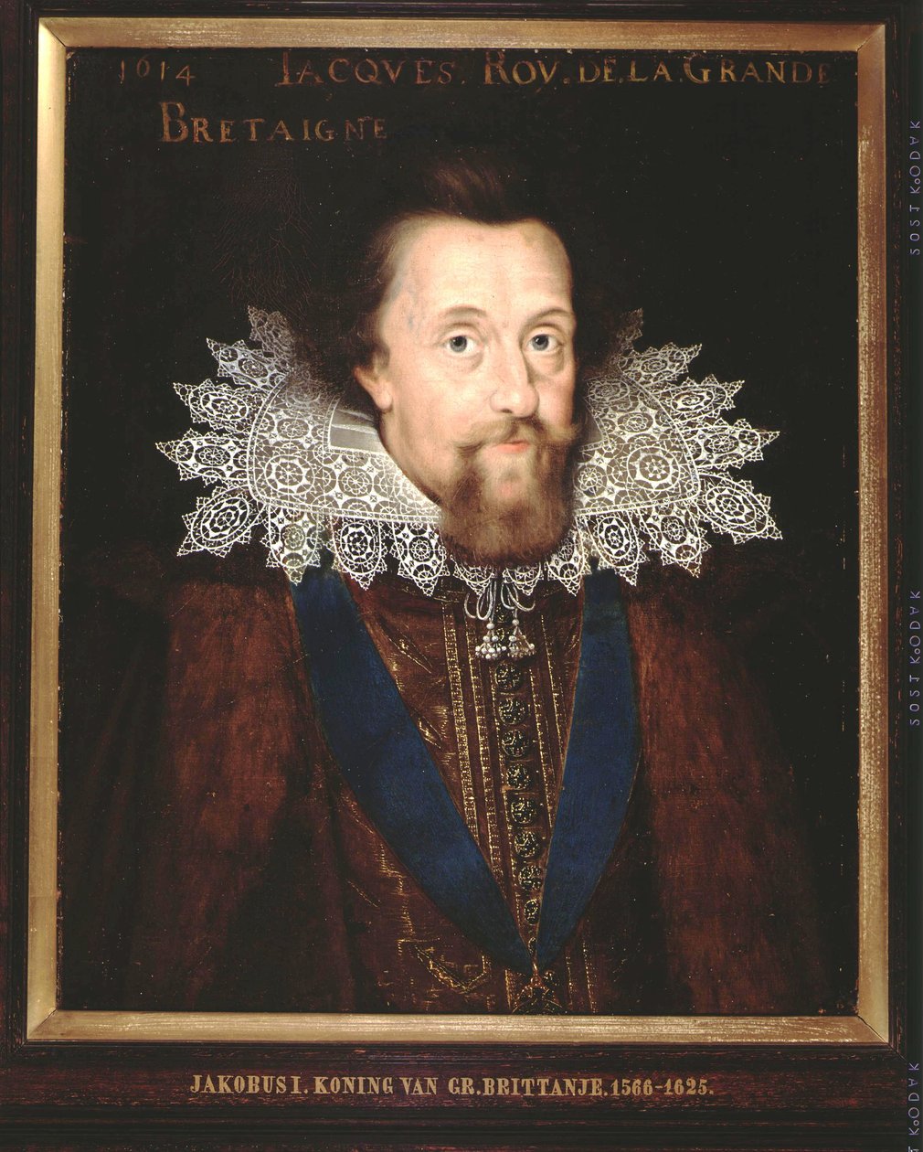 I. Jakab angol király portréja, 1614 alkotó: Dutch School