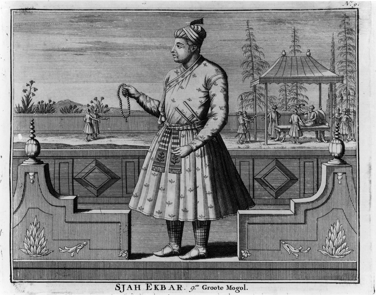 Sjah Ekbar portréja alkotó: Dutch School