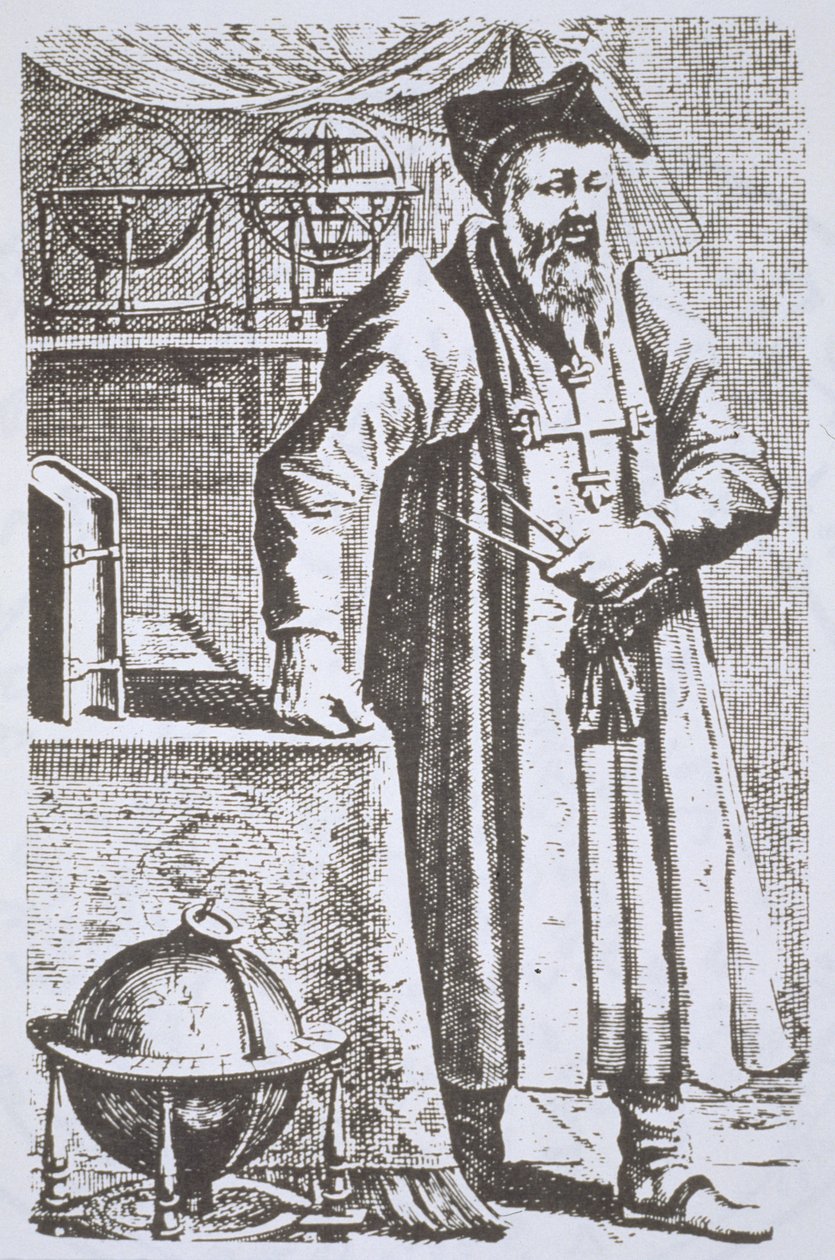 William Postel (1510-81) portréja a De Universitate-ből, Leyden, 1643, illusztrálva a 19. század végén megjelent History of Magic című könyvben. alkotó: Dutch School