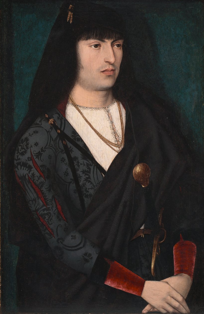 Férfiportré, 1480-1500 körül (olaj, fa) alkotó: Dutch School