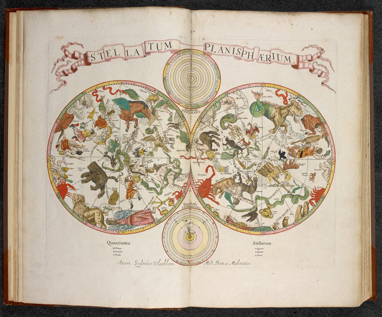 Stellatum Planisphaerium, egy síkgömb az állatöv jegyeivel alkotó: Dutch School