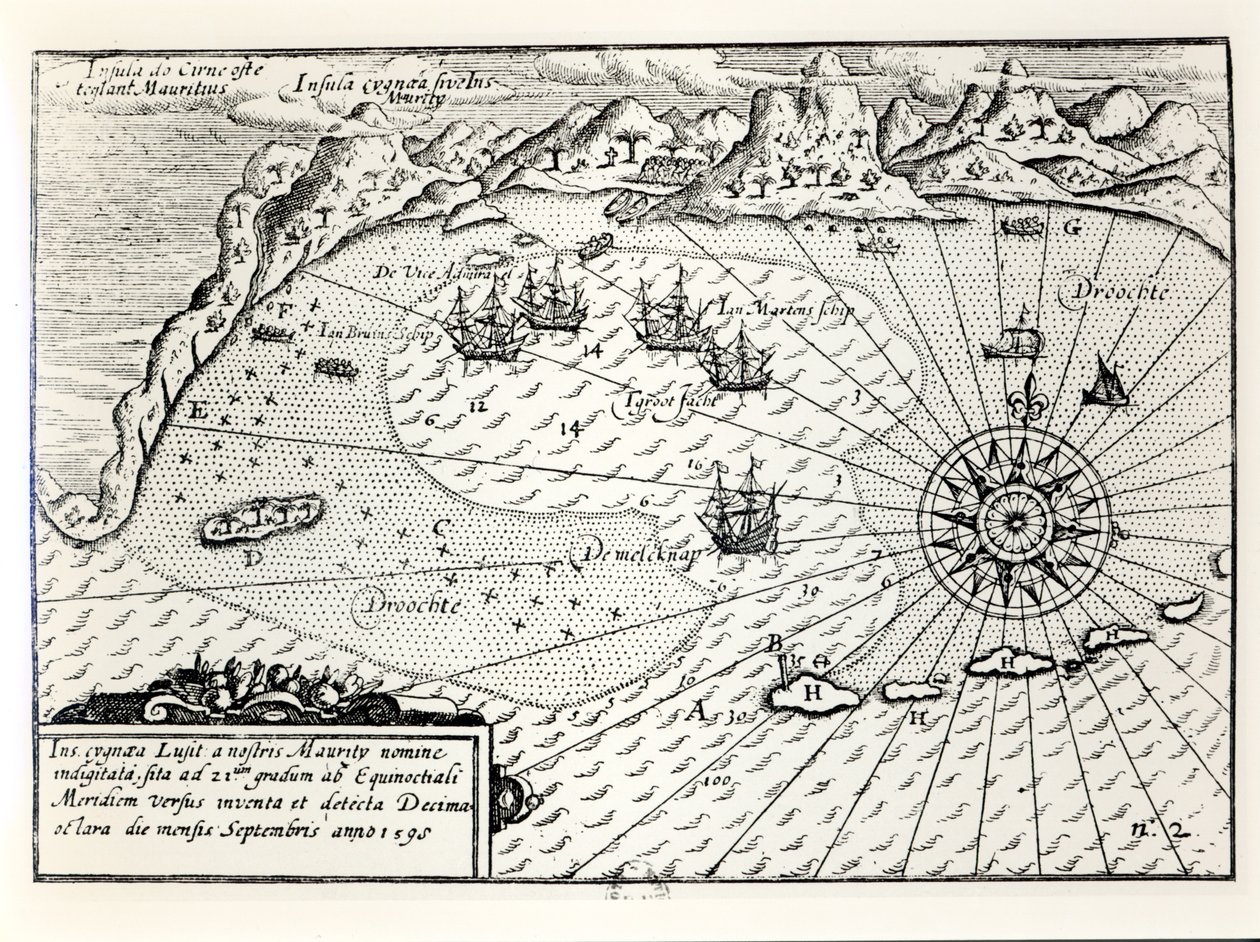 Wybrandt Van Warwijcks Altengernagy megérkezése Mauritius délkeleti kikötőjébe 1598 szeptemberében alkotó: Dutch School