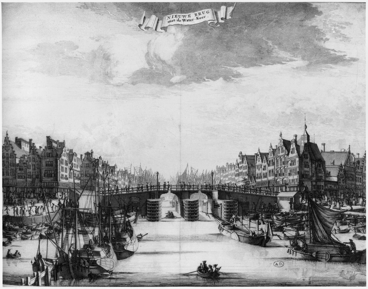 Az új híd Amszterdamban alkotó: Dutch School