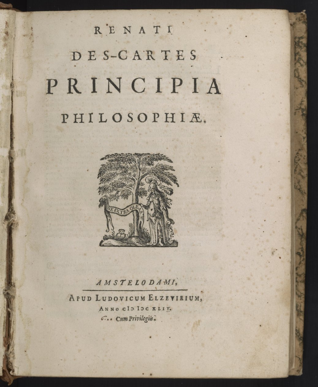 Rene Descartes A filozófiai alapelvek címlapja alkotó: Dutch School