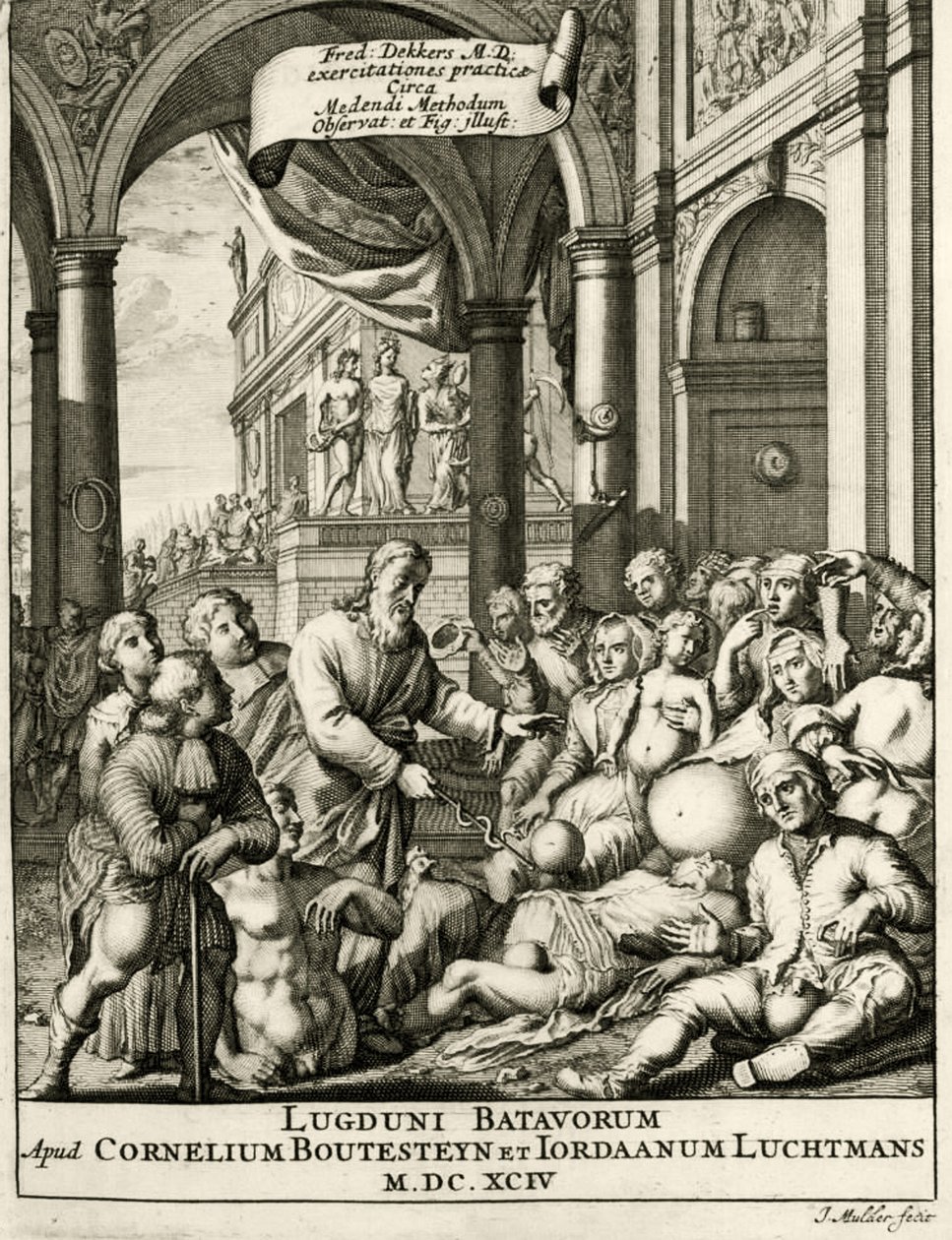 Címlap Frederik Dekkers Orvosi gyakorlatából, 1694 alkotó: Dutch School