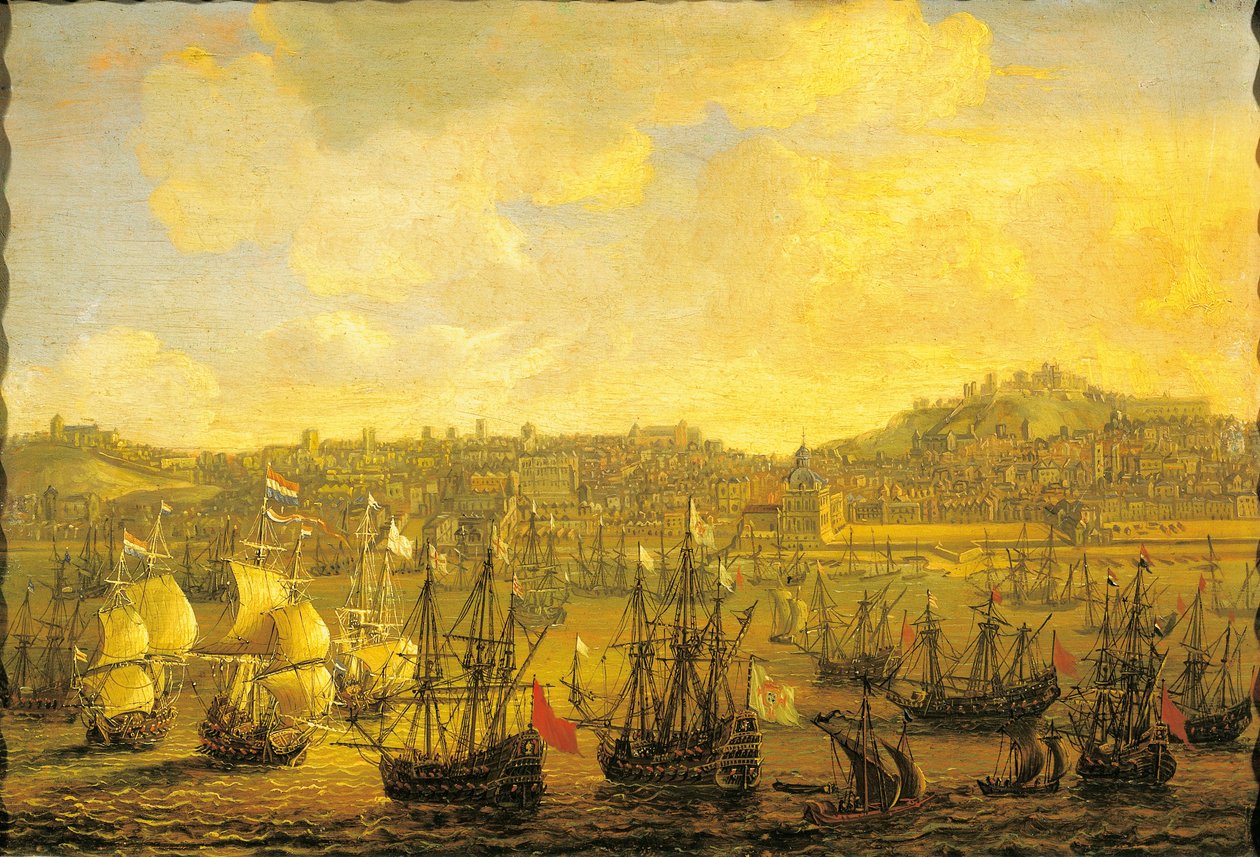 Kilátás Lisszabon városára alkotó: Dutch School