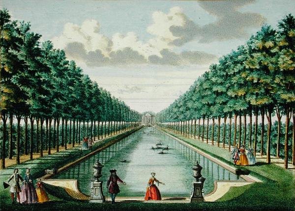 Kilátás a pavilonra és a csatornára, Hendrick de Leth és Matthias Brouerius Van Nidek 
