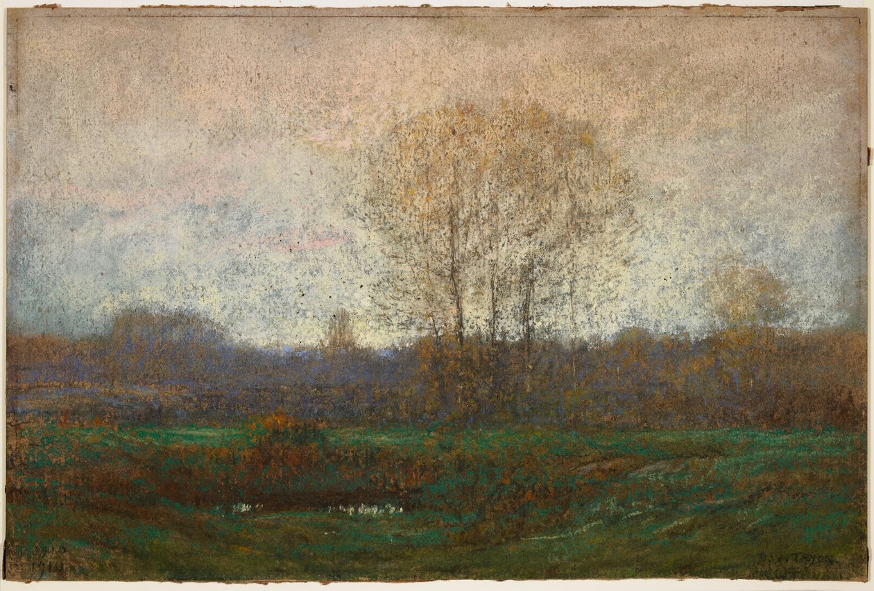 Táj, 1910 (pasztell) alkotó: Dwight William Tryon