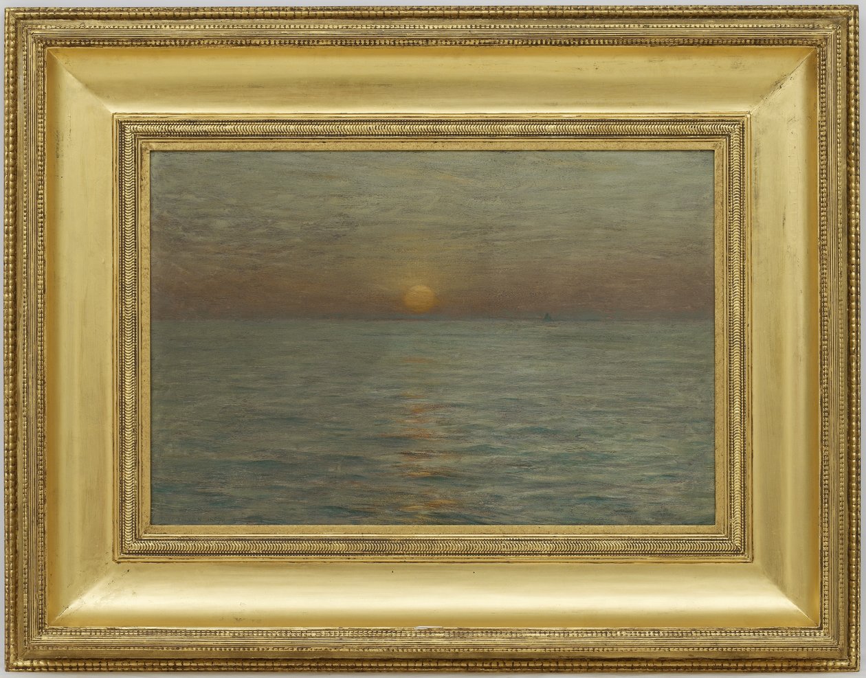 A tenger: Naplemente, 1889 (olaj, falemez) alkotó: Dwight William Tryon