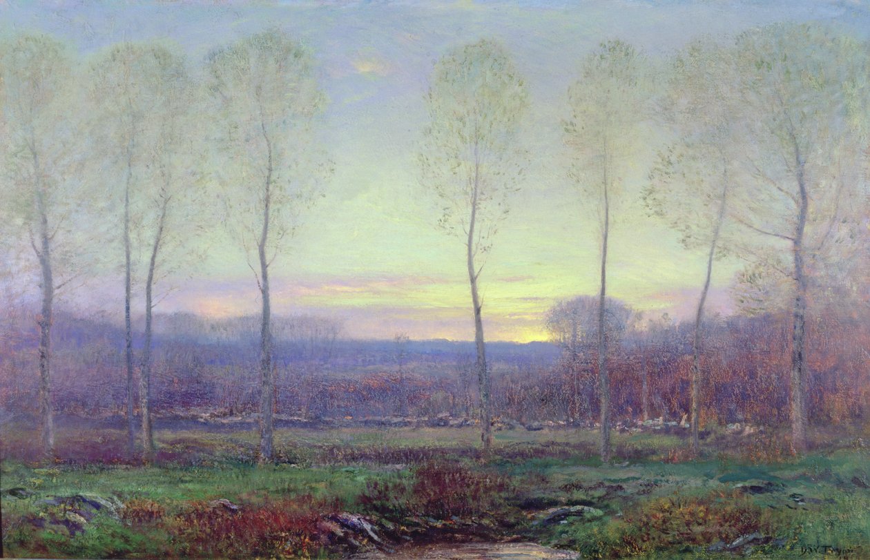 Októberi szürkület alkotó: Dwight William Tryon