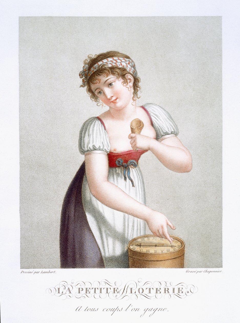 A kis lottó, 1816 körül alkotó: E. F. Lambert