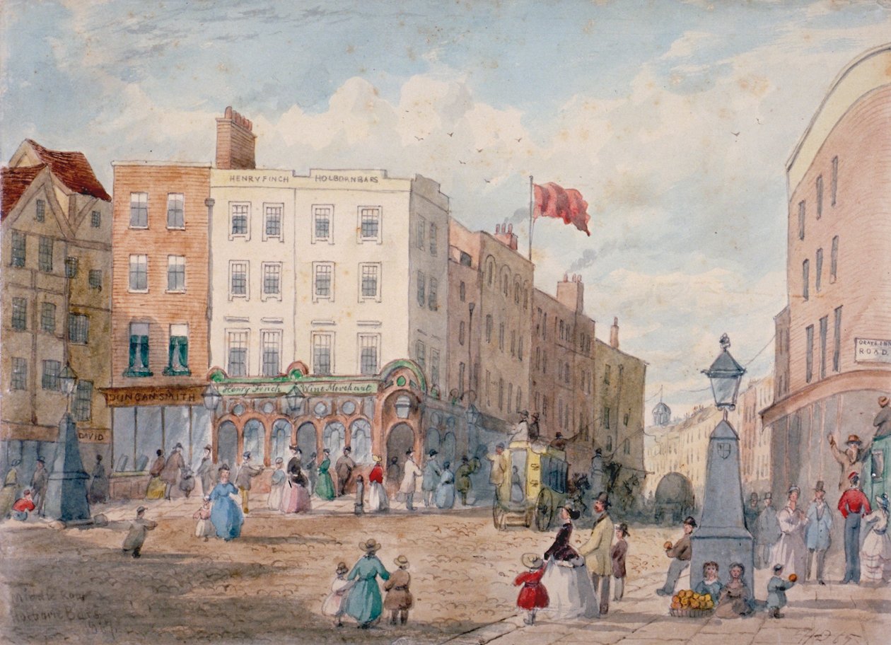 Middle Row, Holborn, London, 1867 alkotó: EH Dixon