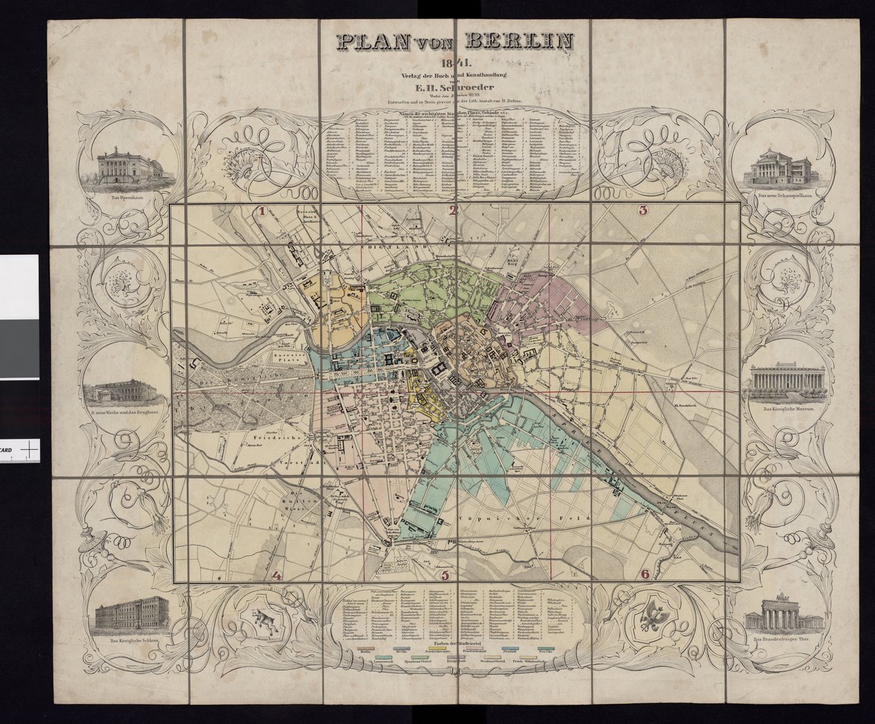 Térkép a Nemzeti Könyvtár térképgyűjteményéből. A térkép Berlinben jelent meg (1841), és Berlin látható alkotó: E.H. Schroeder
