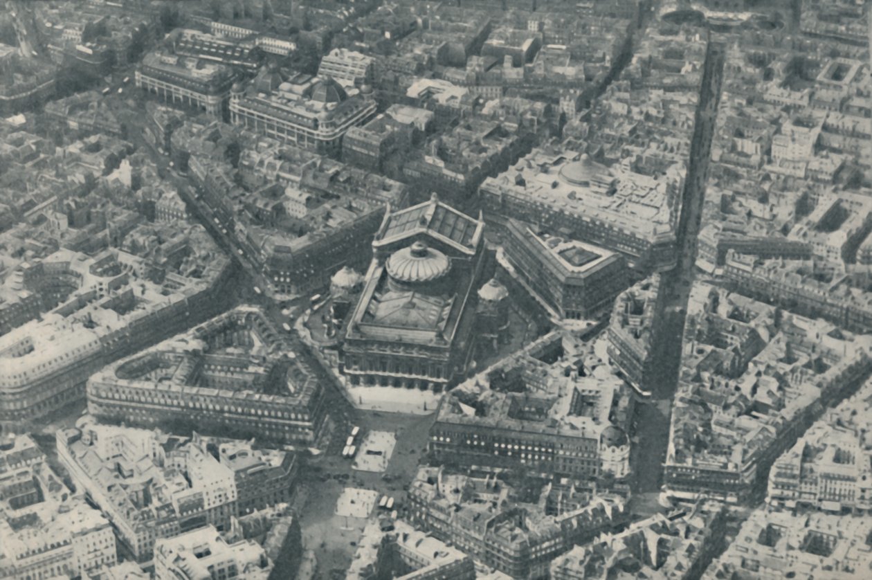Párizs központi építészeti jellemzője, amelyet az utcatervezés előrelátása javított, 1935 alkotó: ENA