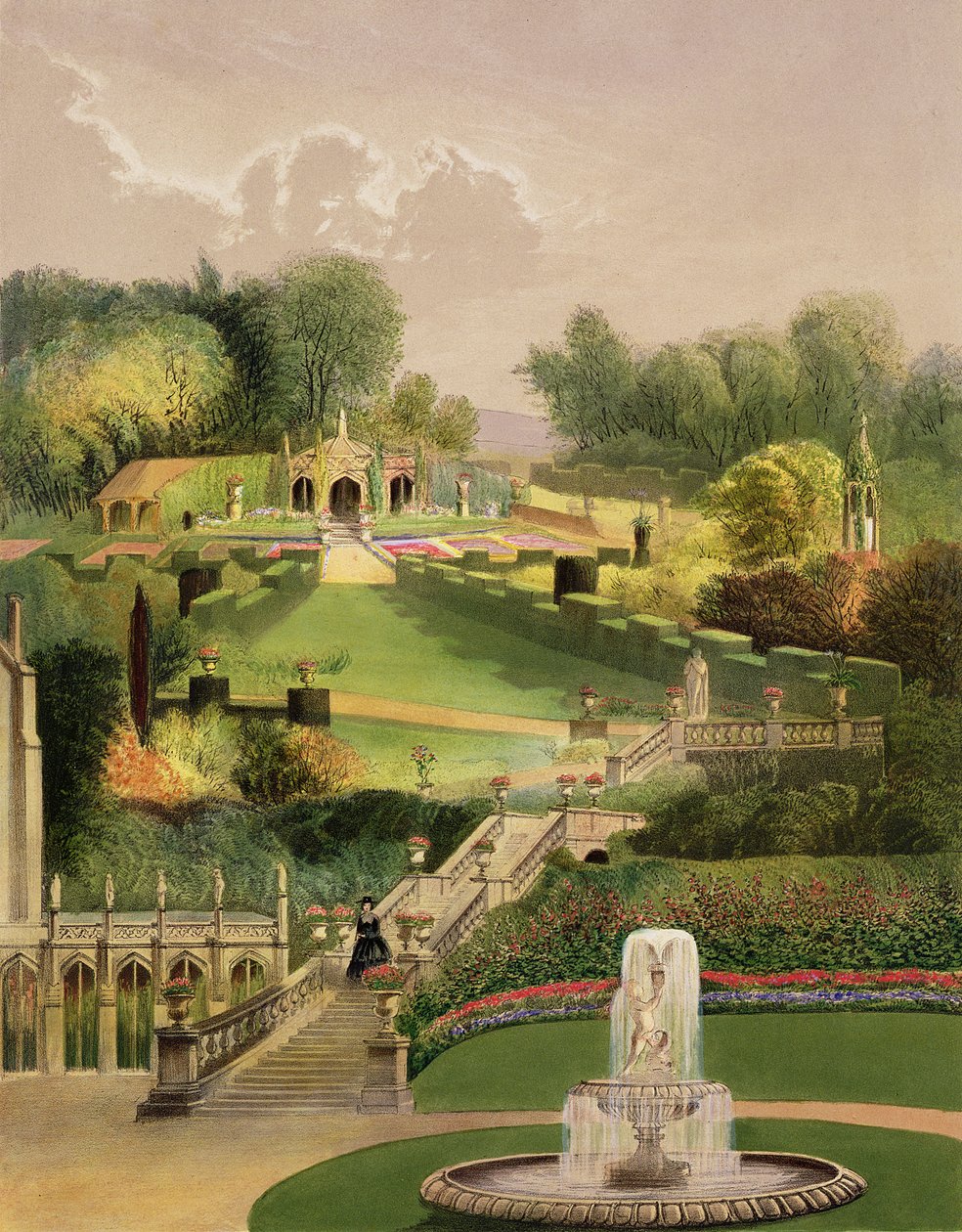 The Garden on the Hill Side, Castle Combe, a 