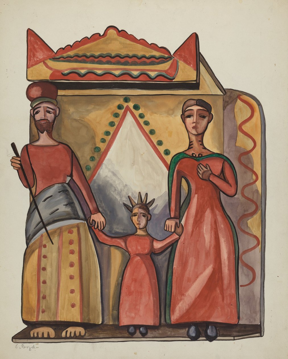 Bulto - Szent Család alkotó: E. Boyd