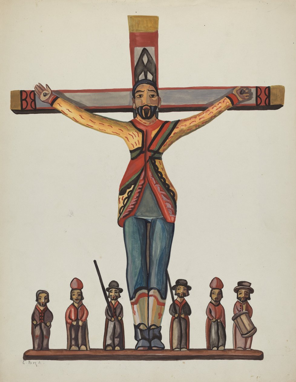 Tömeges; Szent Akác alkotó: E. Boyd