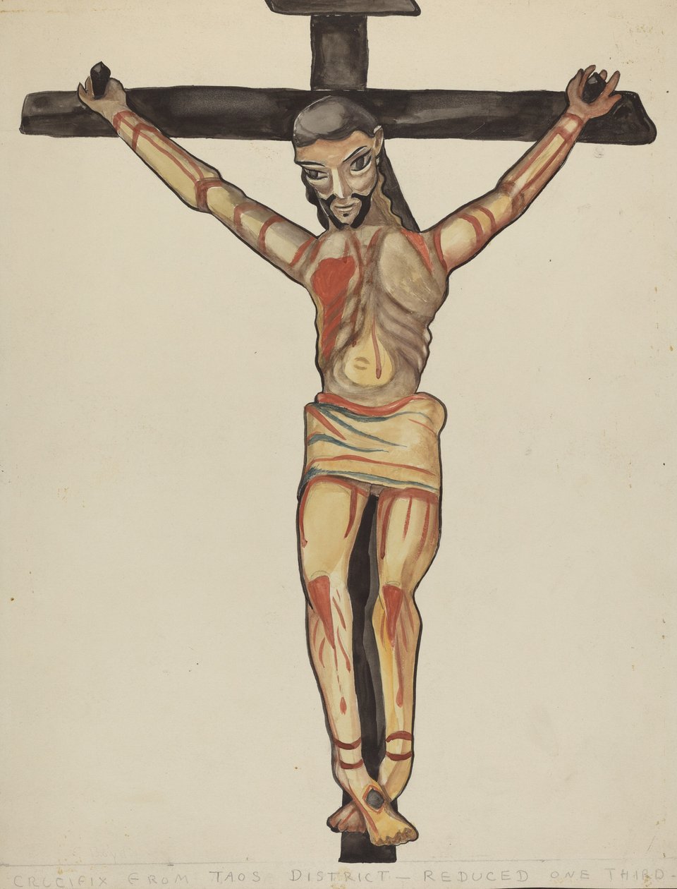 Feszület, Taos környékéről alkotó: E. Boyd