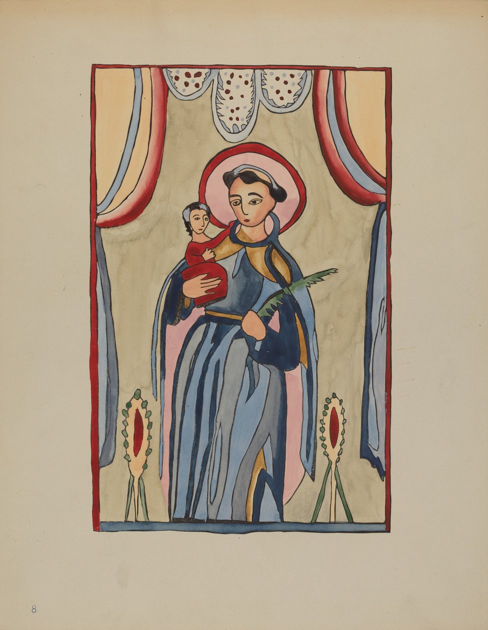 Panel a San Antonio oltárdarabjából, c. 1936. alkotó: E. Boyd
