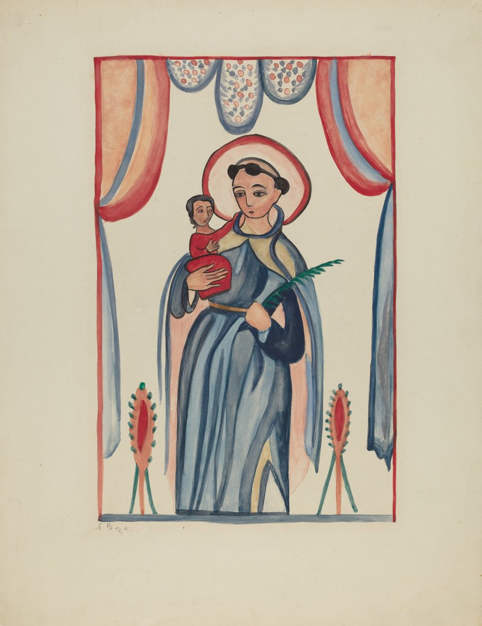 Panel a San Antonio oltárdarabjából, c. 1936. alkotó: E. Boyd