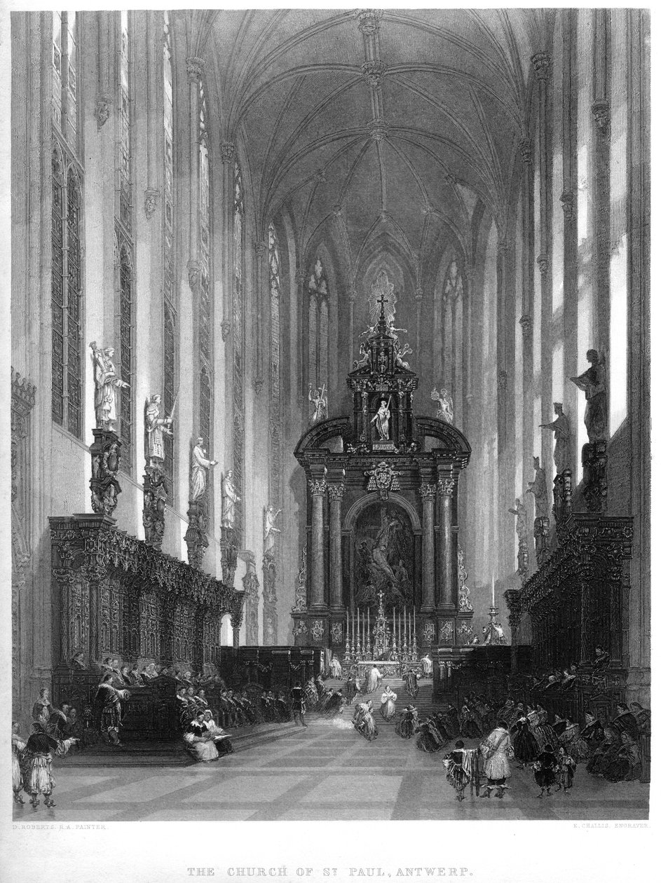 Szent Pál-templom, Antwerpen, 19. század alkotó: E. Challis